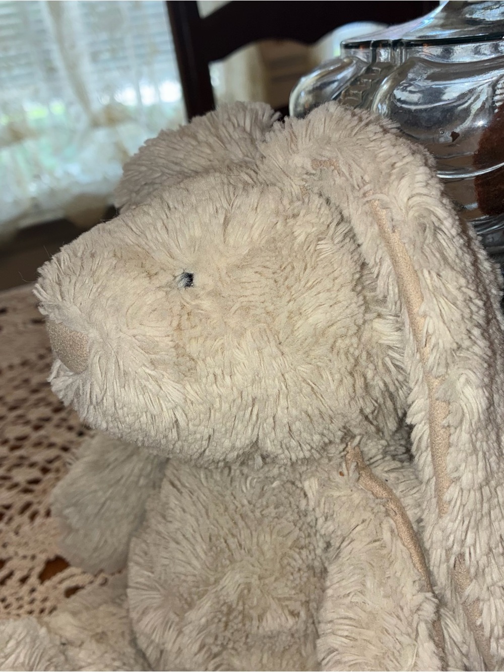 Jellycat Cream "Piper" Plush Bunny with Floppy Ears - Picture 5 of 15